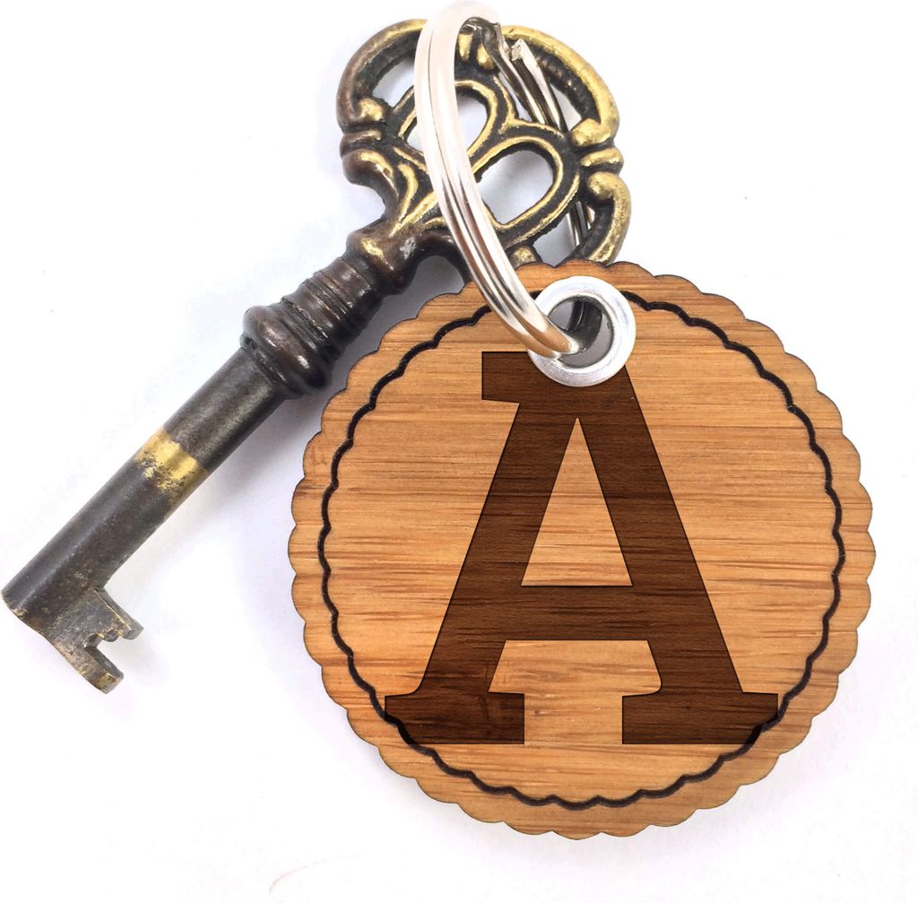 Mr. & Mrs. Panda Anhänger A - Geschenk, Hotel, Holzanhänger, Schlüsselanhänger Holz, Alphabet, Zimmer, Taschenbaumler, Zeichen, Buchstaben, Tas...