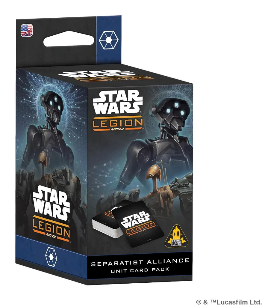 Pack de cartes Alliance Séparatiste Star Wars Legion pour Tournois VF