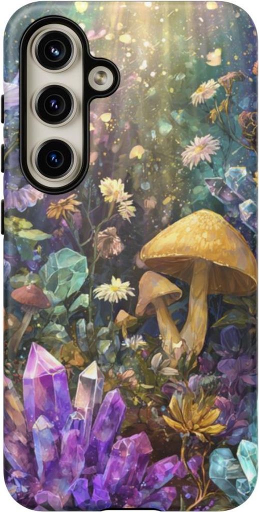 Magische Kristalle und Pilze – Hülle Kompatibel mit Samsung Galaxy S24