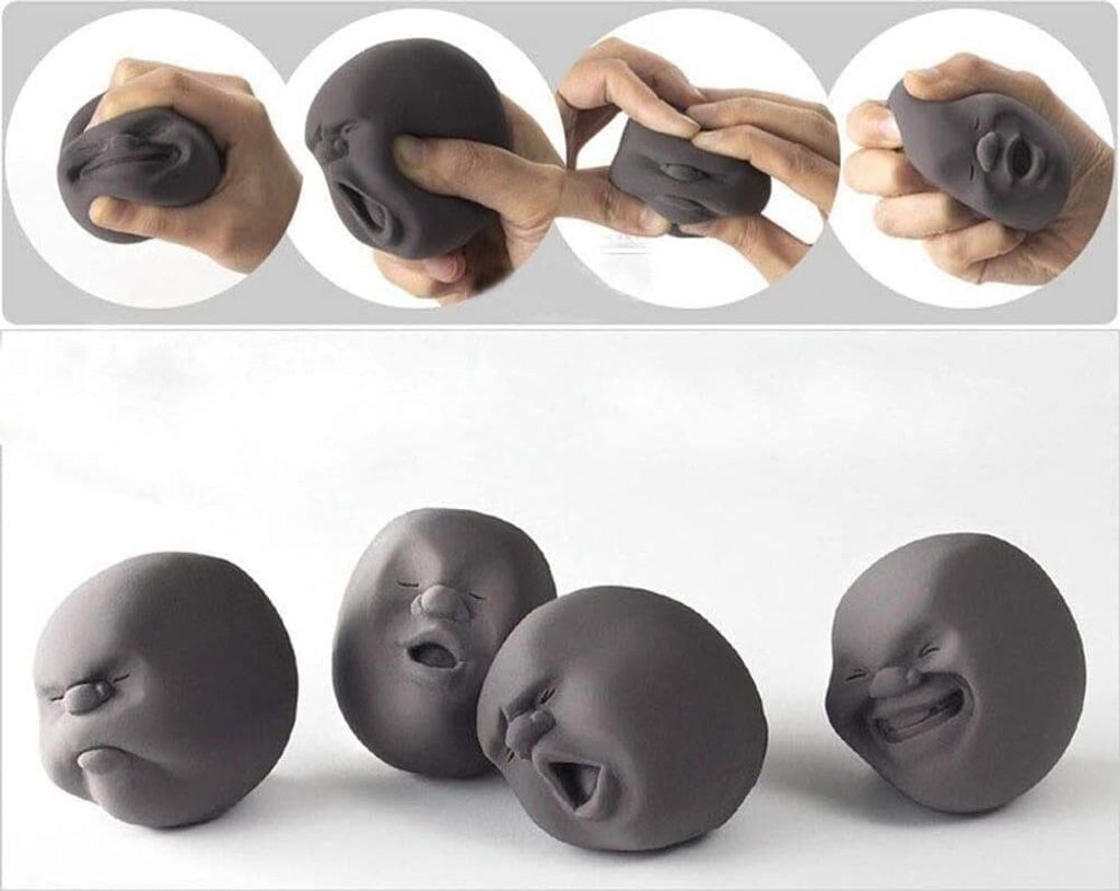 1 Stück Lustiges Neuheitsgeschenk Gadgets Menschliches Entlüftungsgesicht Anti-Stress-Ball Duftendes-Spielzeug Geek-Gadget Entlüftungsspielzeug ...