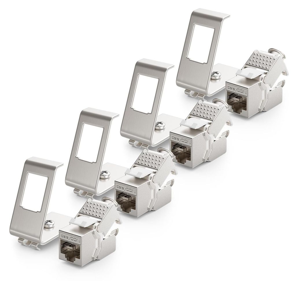 deleyCON CAT6a Keystone Jack Modul 1-Port Produktbild 