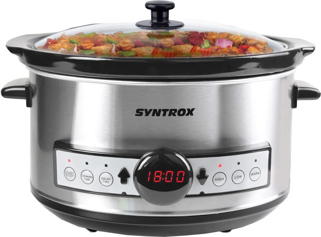 Mijoteuse Programmable Syntrox 3,5L avec Écran LCD et Cuve Céramique - 4