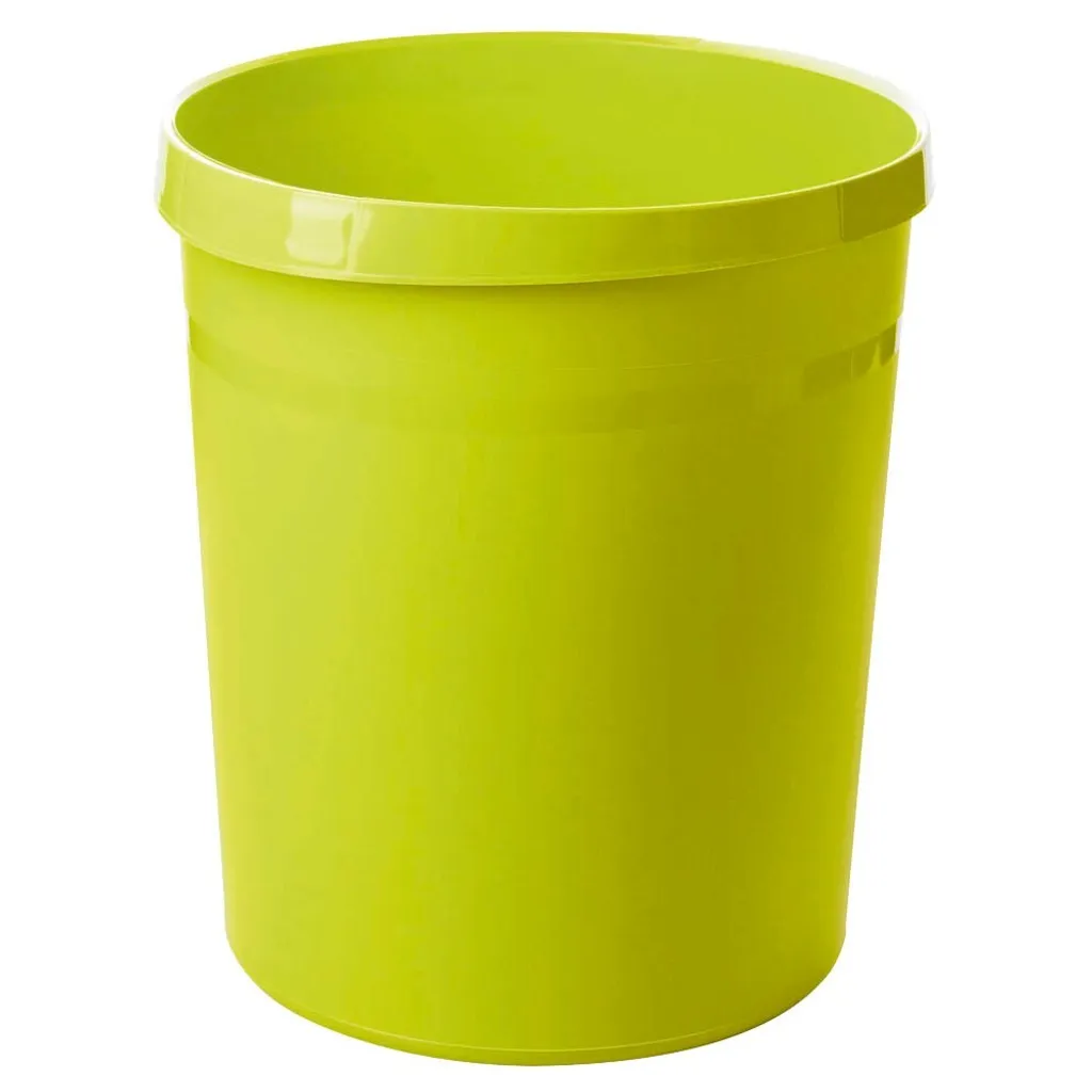 Corbeille à papier HAN 18L Citron - Ne glisse plus lors du vidage - Grip