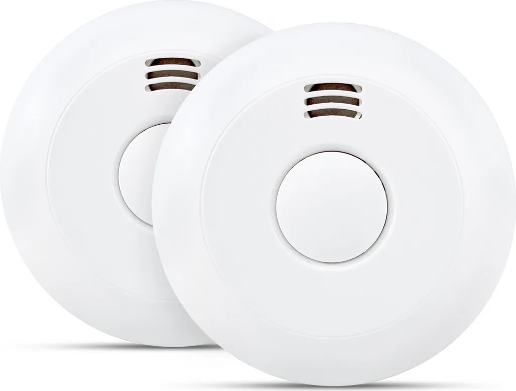 Détecteur de fumée filaire FS-558/RF avec alarme 85dB lot de 2 pièces