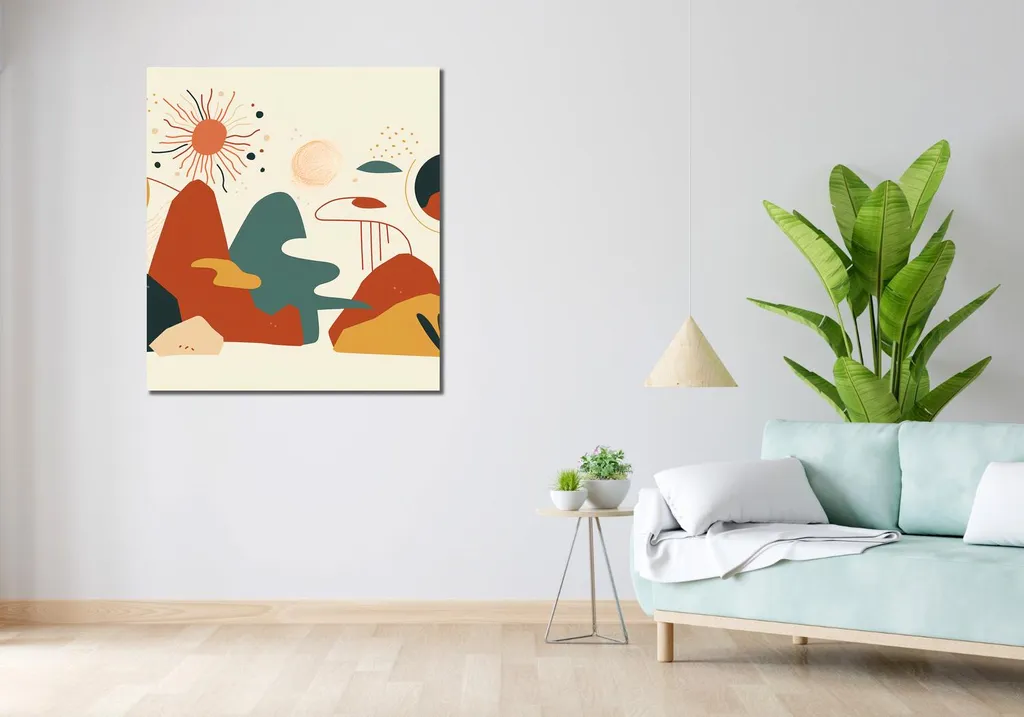 Arreda con Arte: Quadro Cosmo dei Colori 90x100 per Case Moderne - 2
