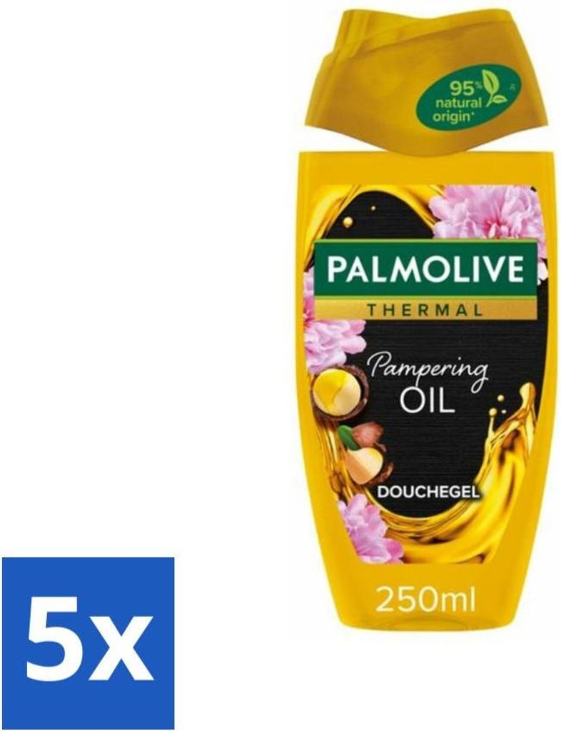 Palmolive Duschgel Thermal Verwöhnöl 250 ml - Vorteilspack - 5 Stücke