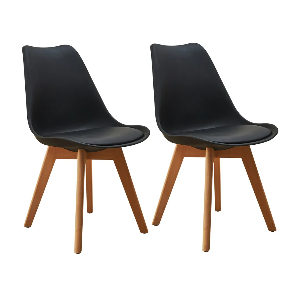Chaise de salle à manger facile à nettoyer en bois SVITA MATS