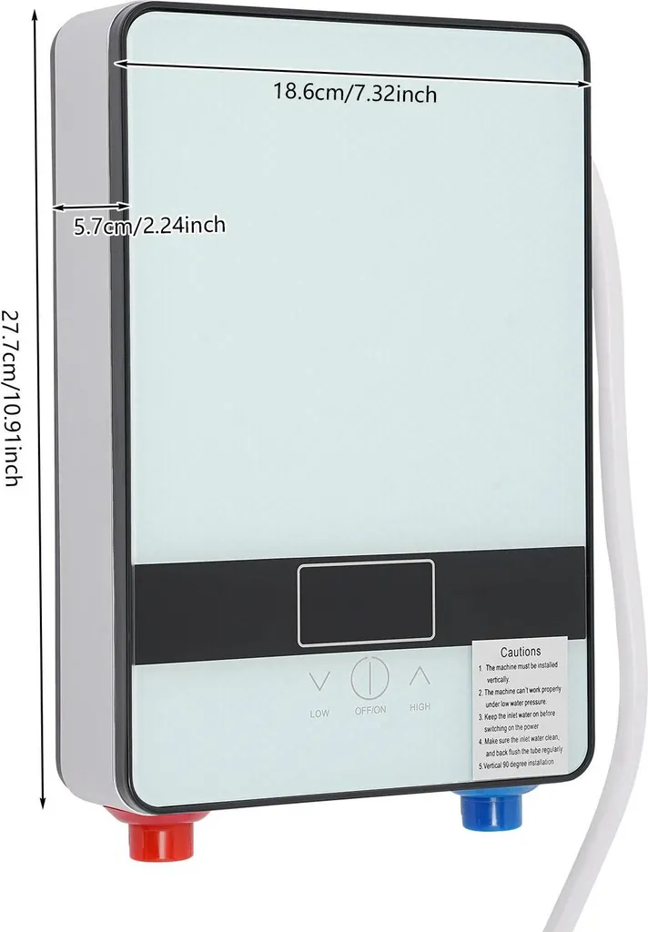 Boiler Elettrico 220V Professionale - Scaldabagno LED Tipo A Parete - 2