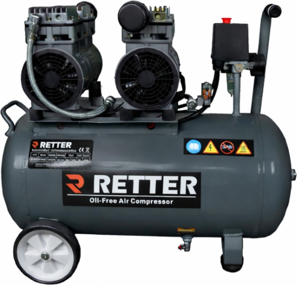 RETTER RT1050 Compressore silenzioso 50 L / 8 bar Immagine del prodotto 
