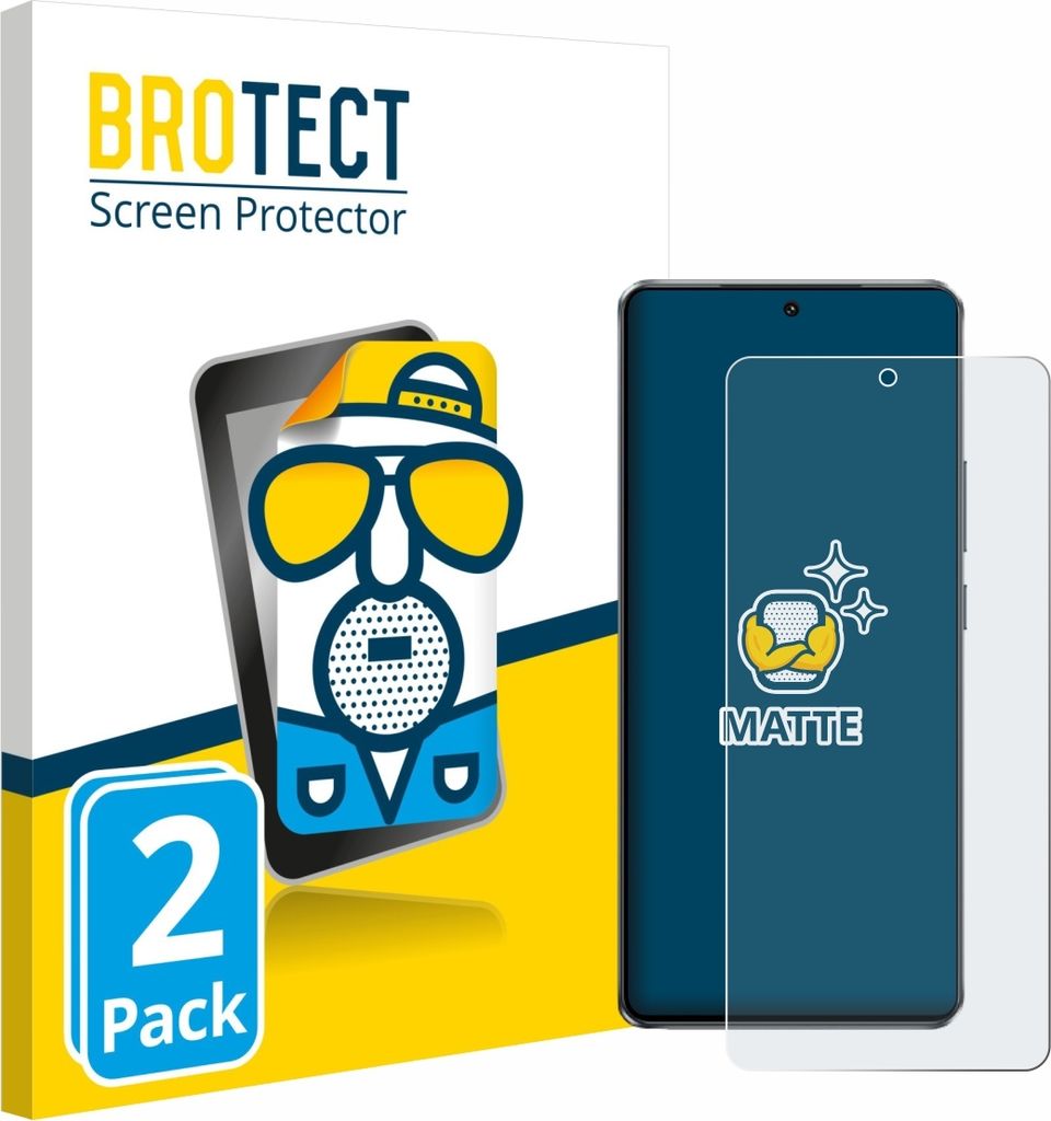 2x BROTECT Schutzfolie für Vivo iQOO Z10 Turbo Displayschutz Displayschutzfolie Folie Matt Entspiegelungsfolie