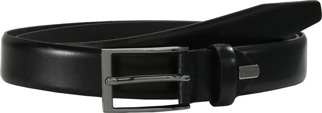 Cintura LLOYD in Pelle Nera 3.0 cm W105 - Accessorio Business Uomo