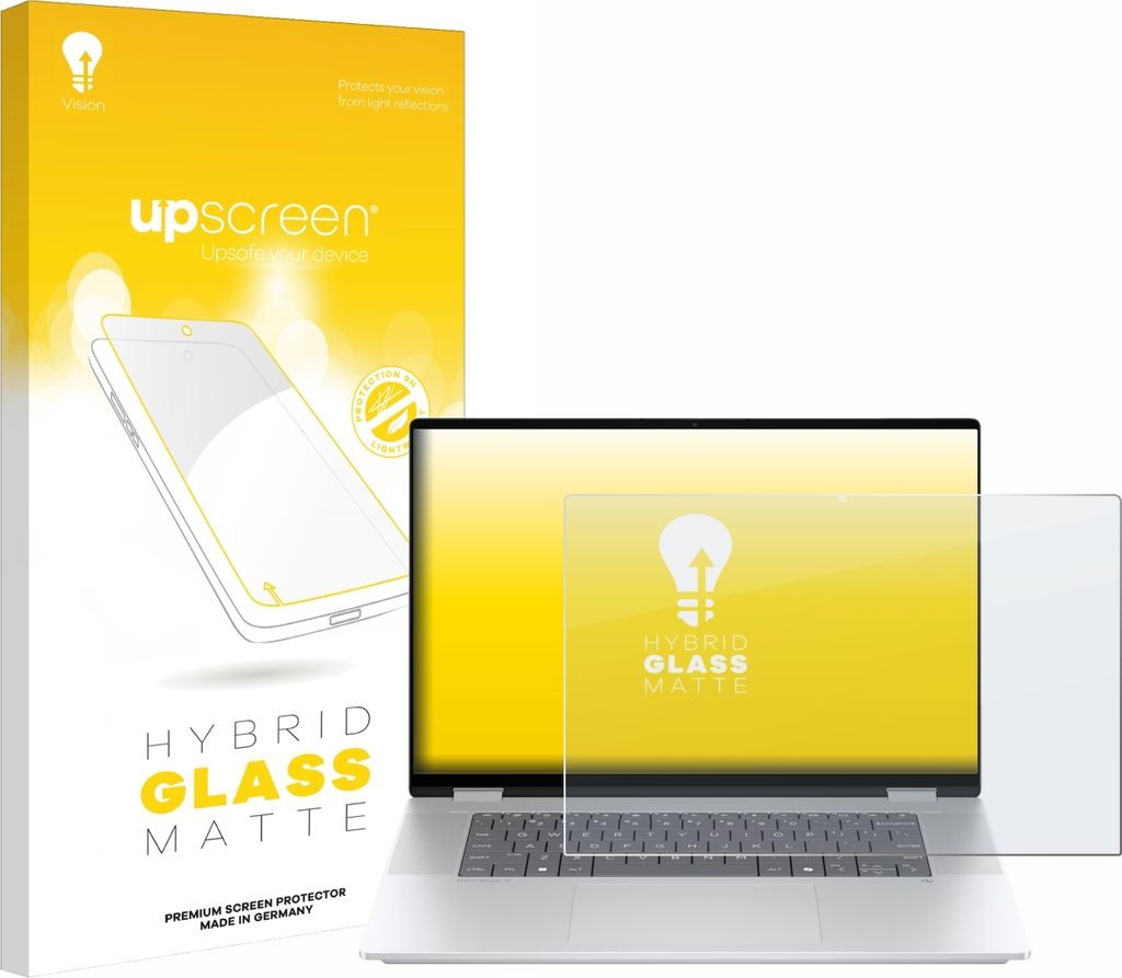upscreen Entspiegelungs Schutzglas für HP OmniBook X Flip 16-aX Schutzfolie Panzer Folie Glas Display Schutz matt