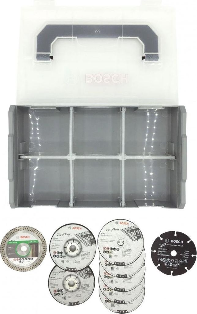 Bosch 9-teiliges 76mm-Disc Set in mini L-Boxx (für GWS-12V, Produktbild 