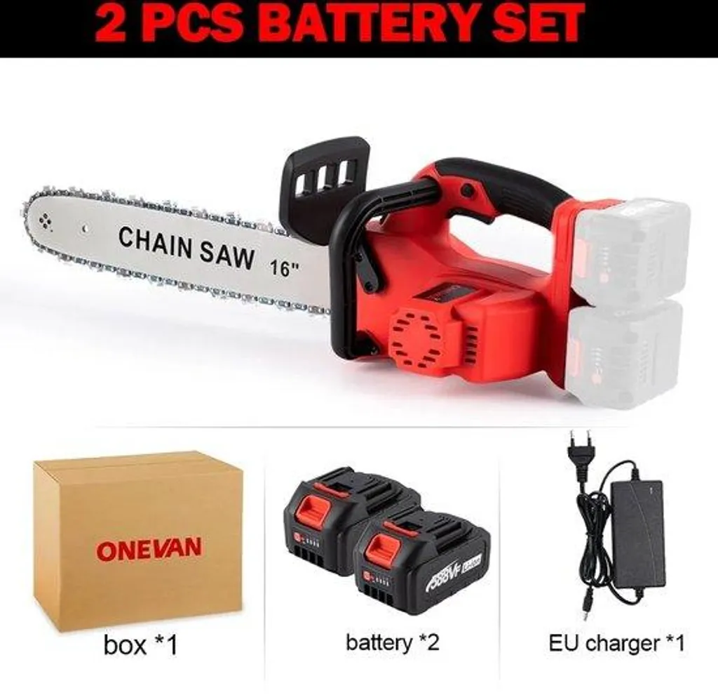 Tronçonneuse électrique sans fil 16 pouces 7000W avec guide de 40 cm