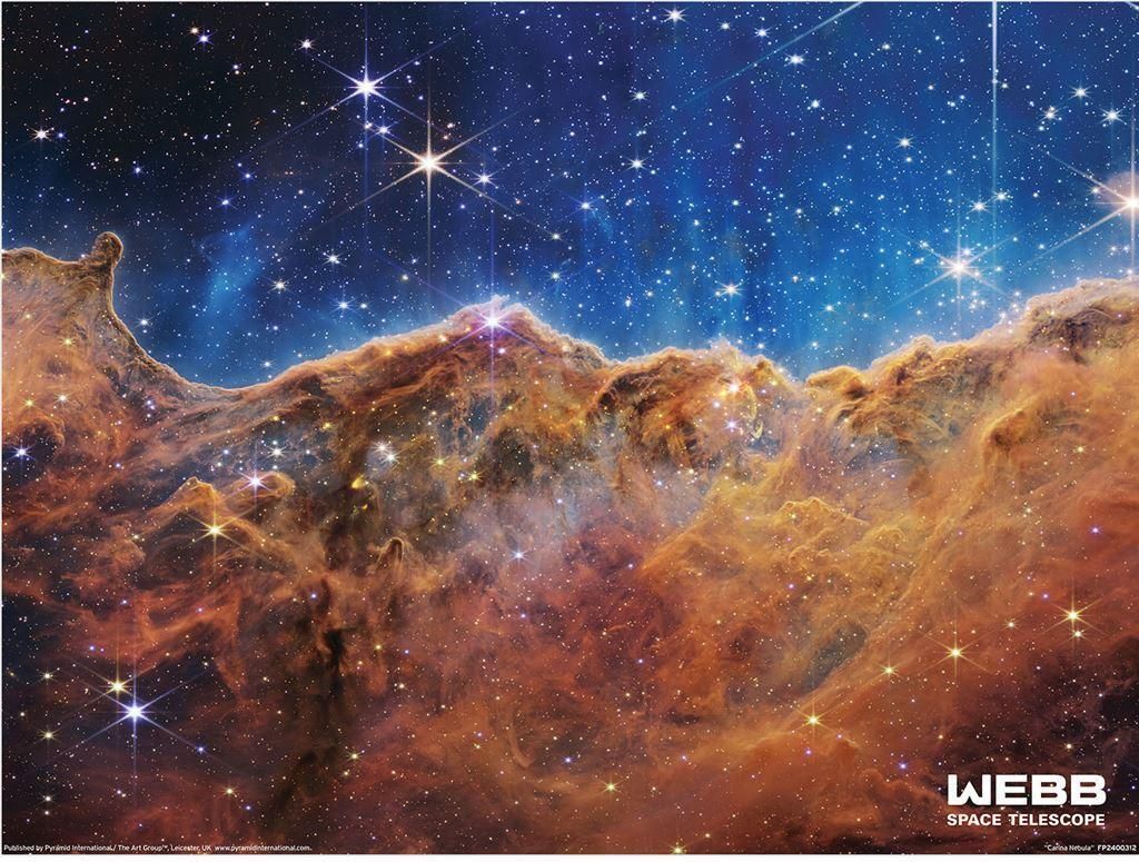 Webb Space Telescope - bedruckt, Carinanebel PM9327 (40 cm x 30 cm) (Bunt)
