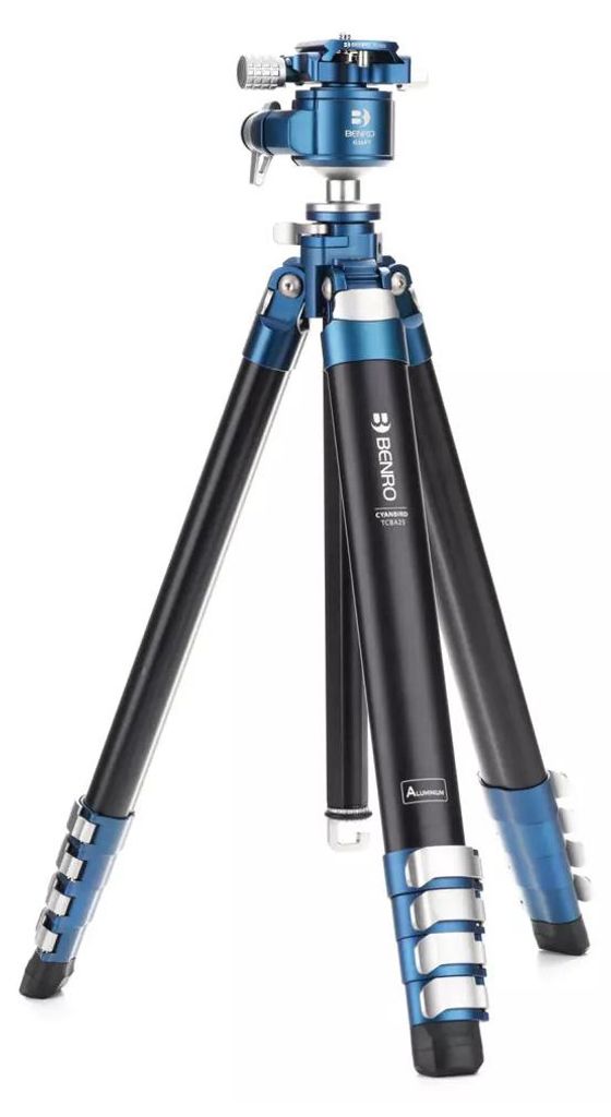Benro TCBA25G36PT, 4 Bein(e), Schwarz, Blau, Silber, 159,4 cm, 1,38 kg