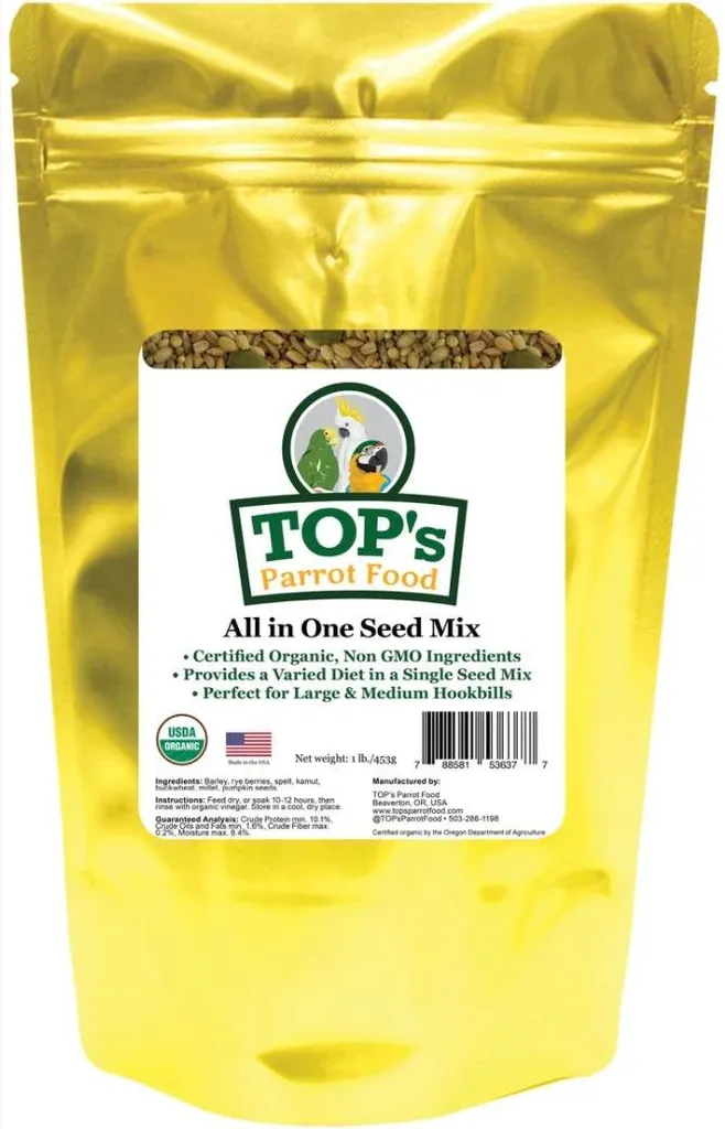 Miglior Cibo Bio Pappagalli TOP's All In One Soak Mix - 453 Grammi