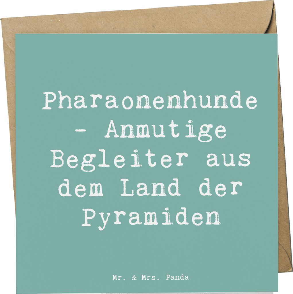 Mr. & Mrs. Panda Glückwunschkarte Spruch Pharaonenhund Produktbild 