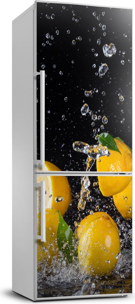 Tulup Kühlschrankdekoration - 70x190 cm - Aufkleber auf dem Kühlschrank - Zitrone