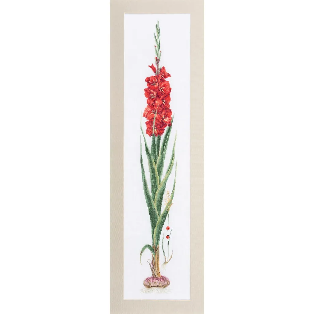 Réussir sa Broderie de Fleurs Kit Point de Croix Complet Aida 20x88cm