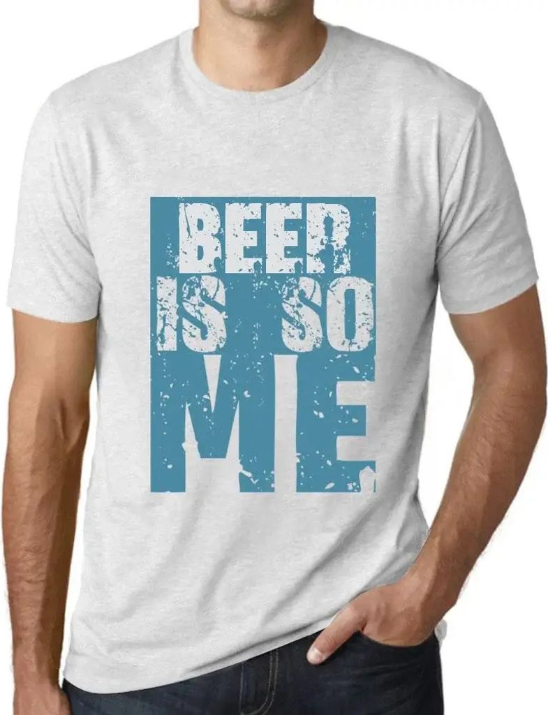 Herren Grafik T-Shirt Bier ist so ich – Beer Is So Me – Öko-Verantwortlich Vintage Jahrgang Kurzarm Lustige Druck Geburtstag Geschenk Mann