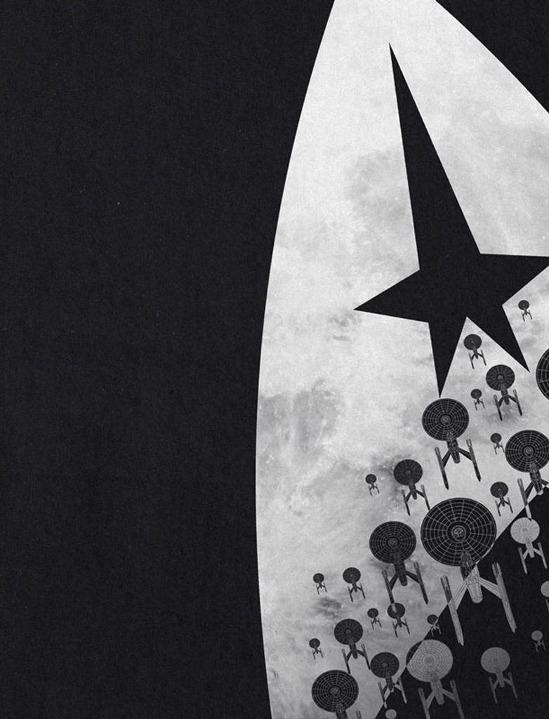 style3 Starfleet Herren T-Shirt enterprise voyager