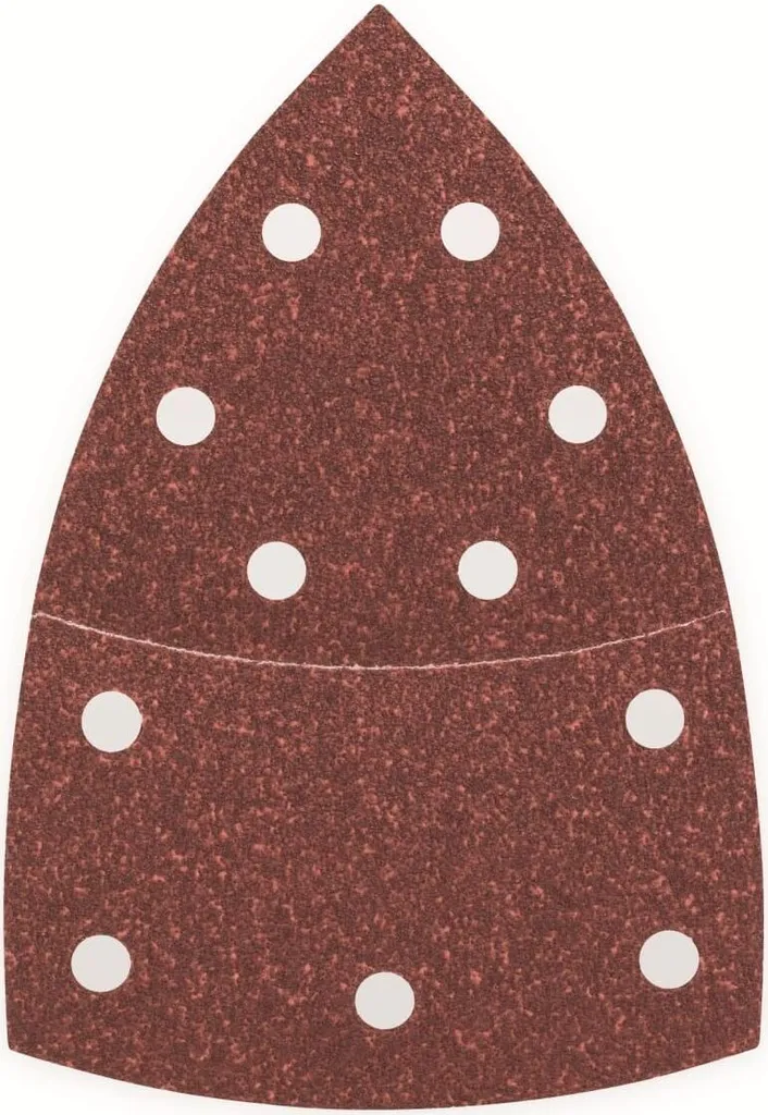 Bosch 2609256A63 - Lot de 10 feuilles abrasives grain 80 pour ponçage