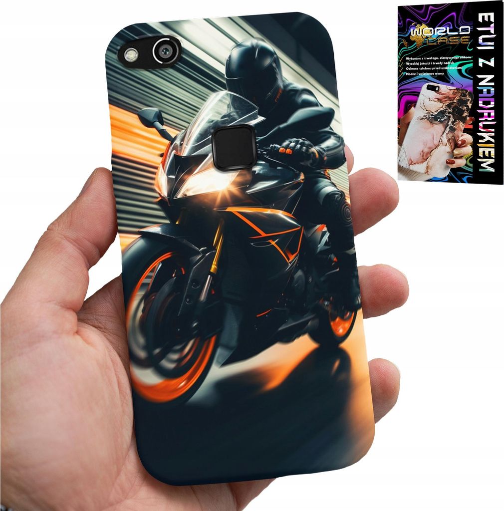 Fall Für Huawei P10 Lite - Motorrad-Fan Motorrad + Glas