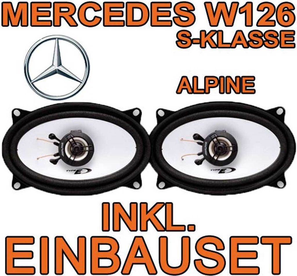 Mercedes S-Klasse W126 - Lautsprecher - Alpine SXE-4625S - Produktbild 