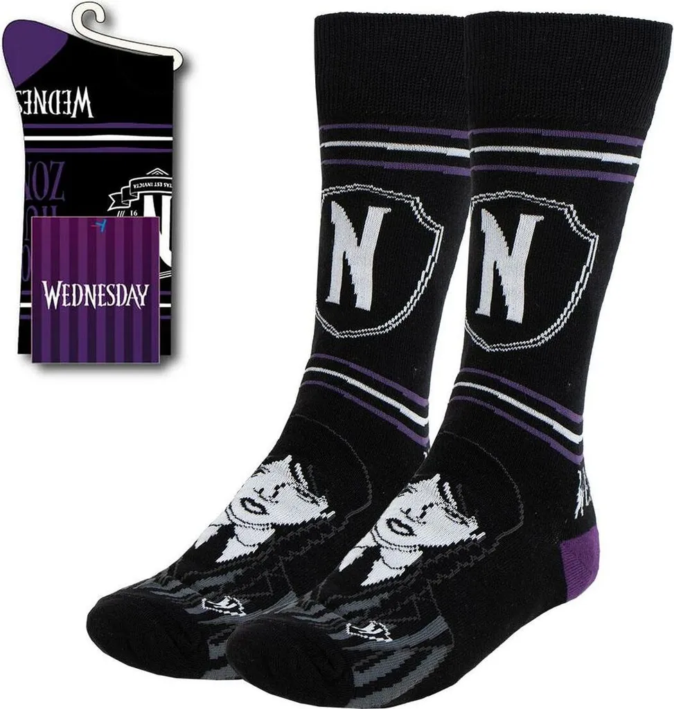 Chaussettes Mercredi Socken Mercredi taille 36-43 en coton peigné doux