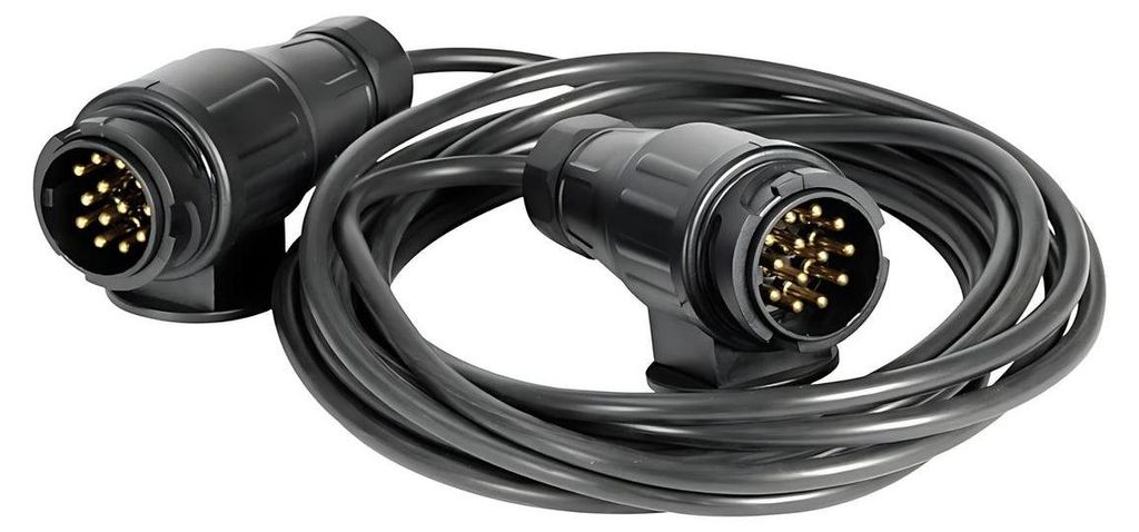 Cavo di prolunga rimorchio a 2 spine/13 pin 10 m , 1 pezzo Immagine del prodotto 
