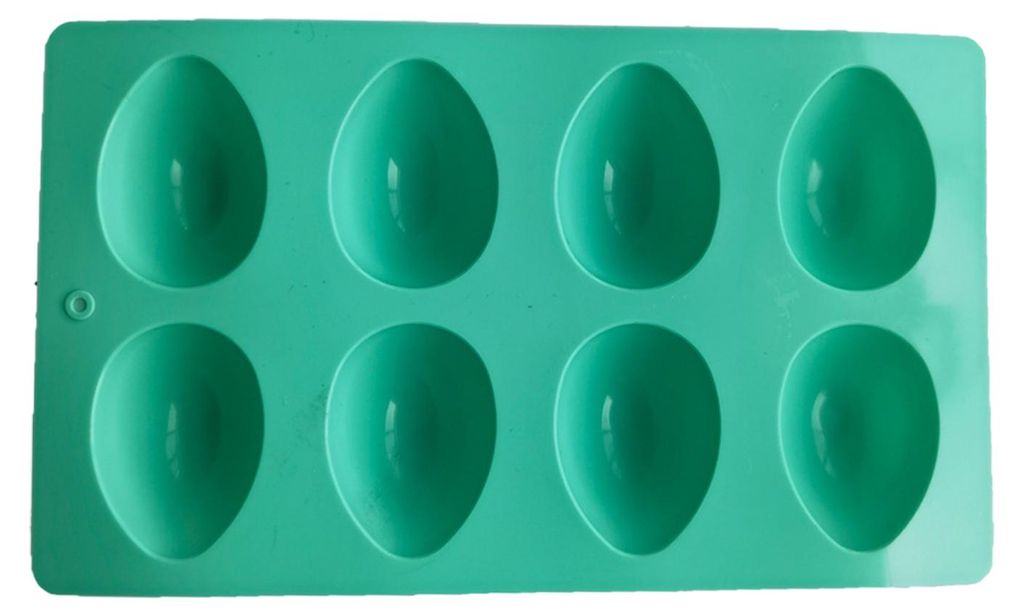 Osterei-Silikonform zum Backen, 8 Mulden, antihaftbeschichtet, Schokoladenform, gefrier- und ofenfest, Osterbackwerkzeug, Form für Kuchen, Gelee, ...