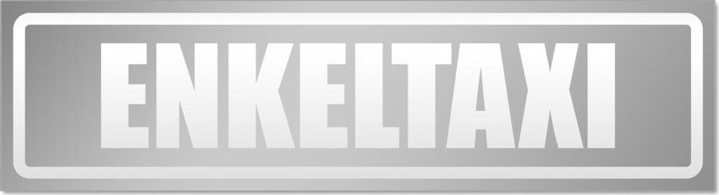 Enekltaxi invertiert Magnetschild Schild magnetisch