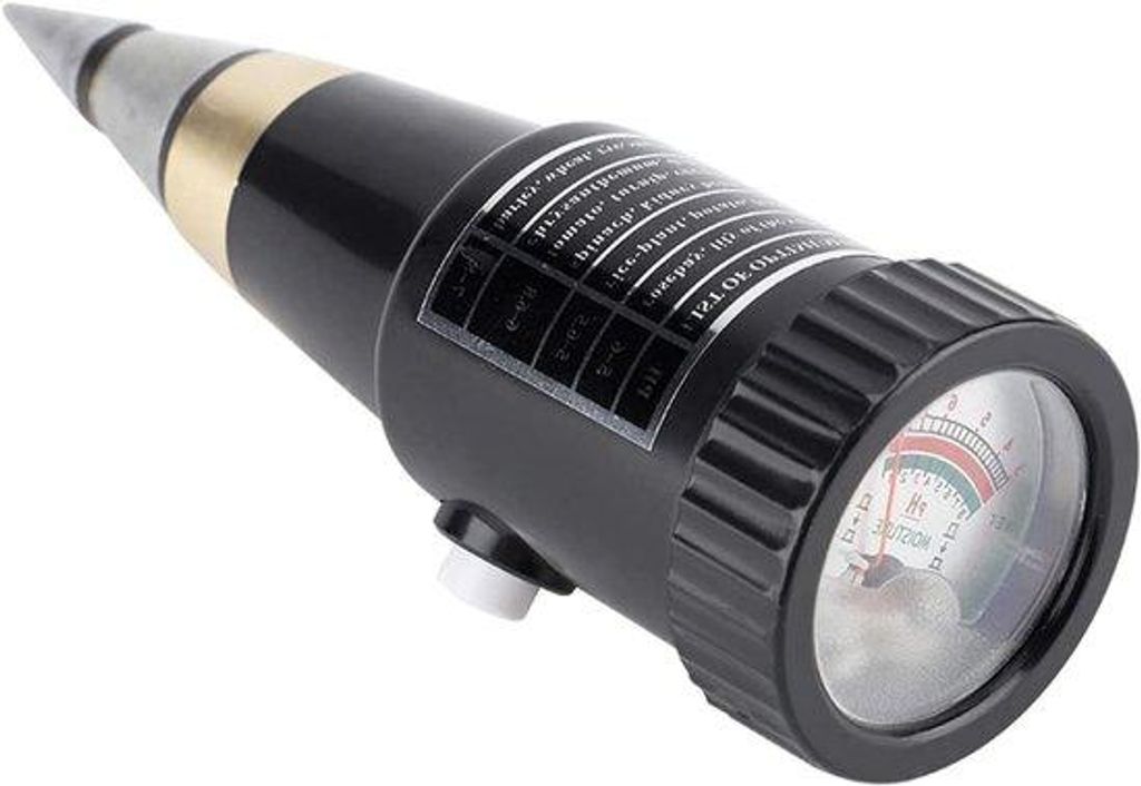 Boden pH- und Feuchtigkeitsmessgerät mit Lichtsensor für Garten, Pflanzen, Rasen und Landwirtschaft