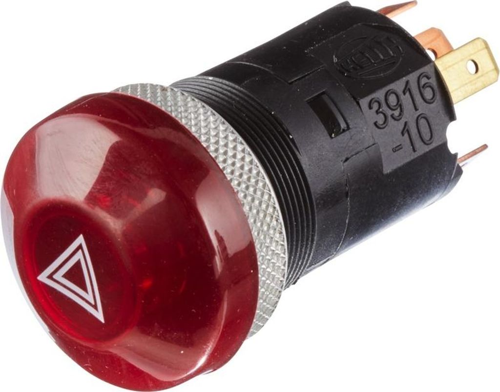 Warnblinkschalter 24 V W1,2W Halogen HELLA für u.a. VAN HOOL