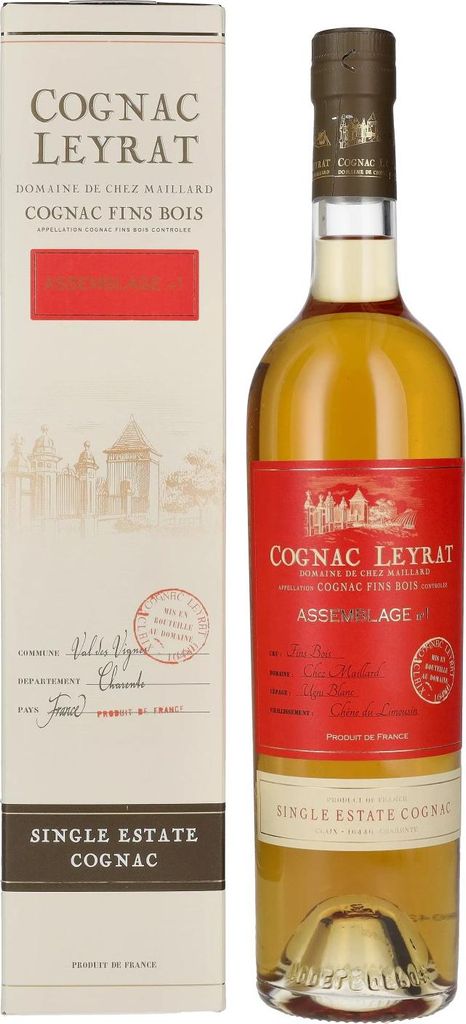 Cognac Leyrat ASSEMBLAGE N° 1 Single Estate Cognac 42% Vol. 0,7l in Geschenkbox