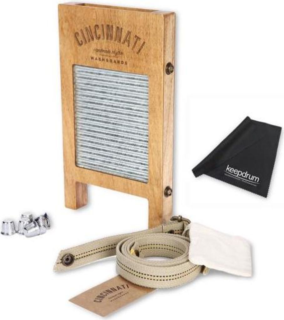 Cincinnati Washboards CW-1 Percussion Waschbrett Pocket mit Tuch