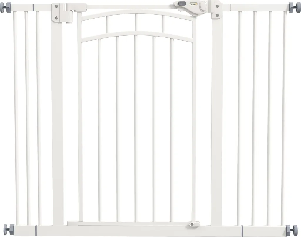 Barrière d'escalier pour chien PawHut à ouverture d'une seule main