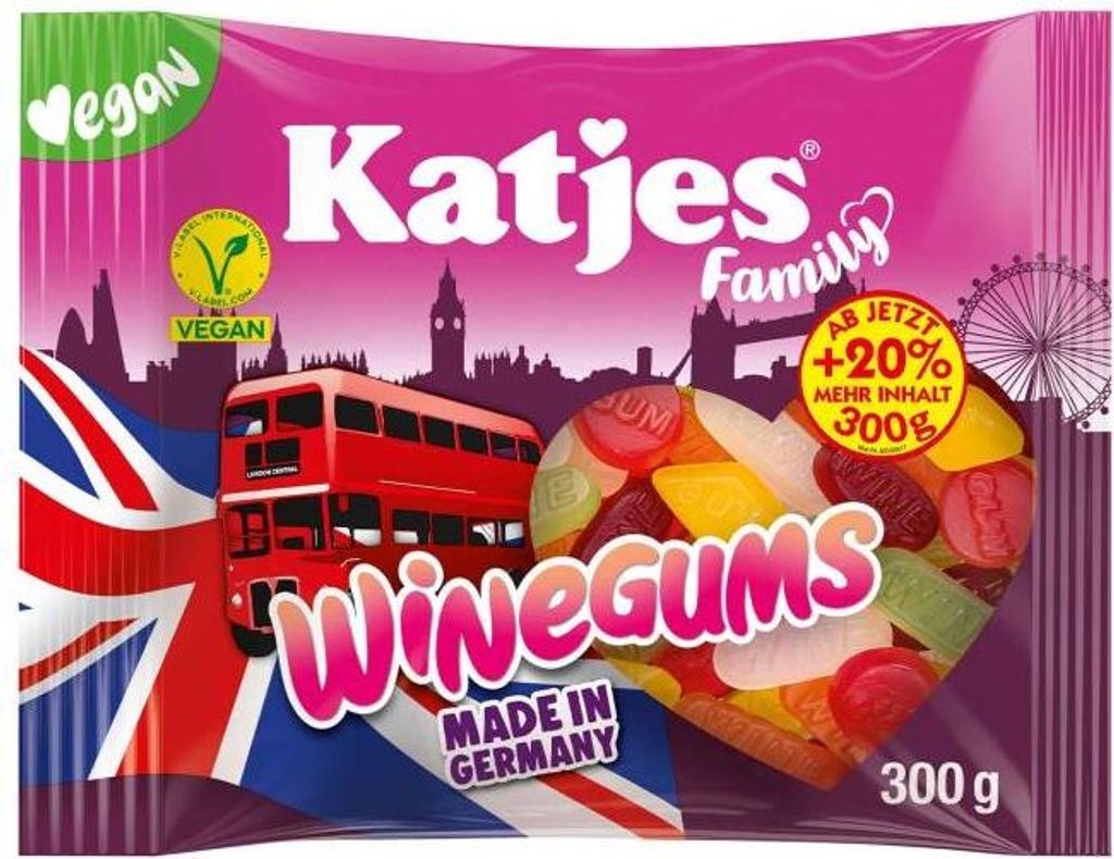 Katjes Family Winegums 300g Produktbild 