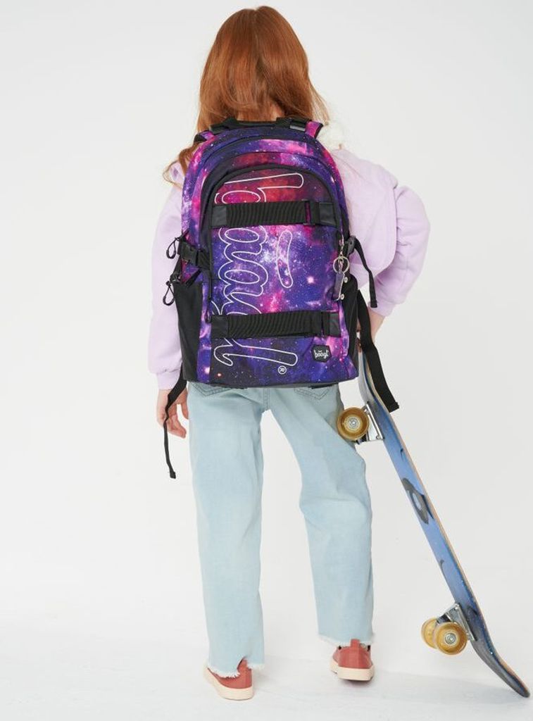Baagl Schulrucksack für Mädchen Teenager - Skateboard Produktbild 14