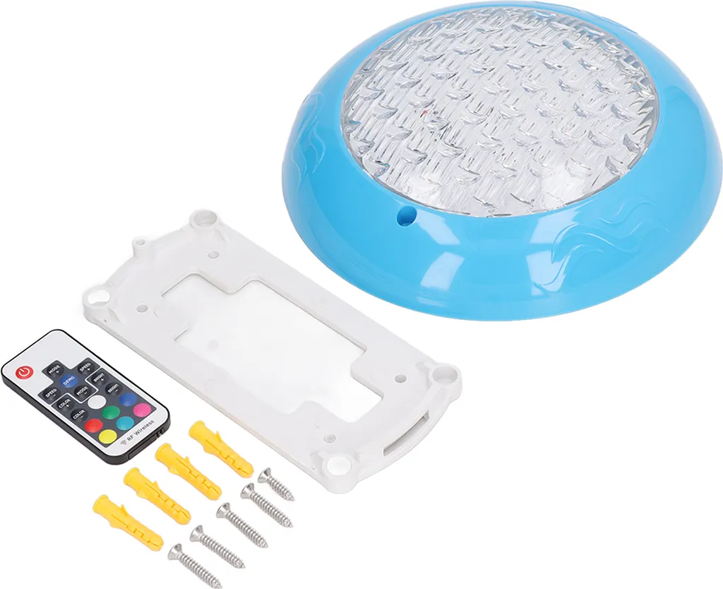Lampe LED étanche IP68 avec télécommande pour piscine et bassin mural