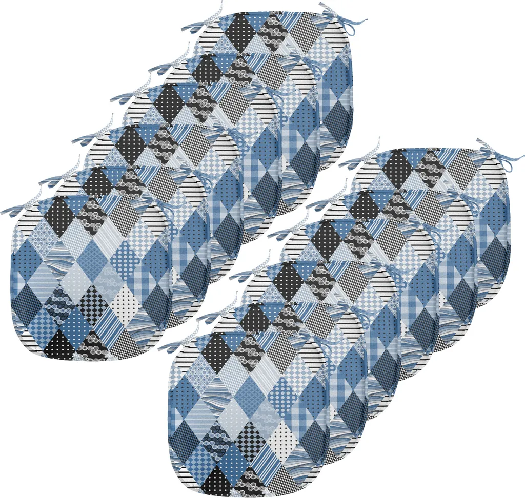 Set 12 Cuscini Sedie Design Geometrico ABAKUHAUS 40x40 Impermeabile