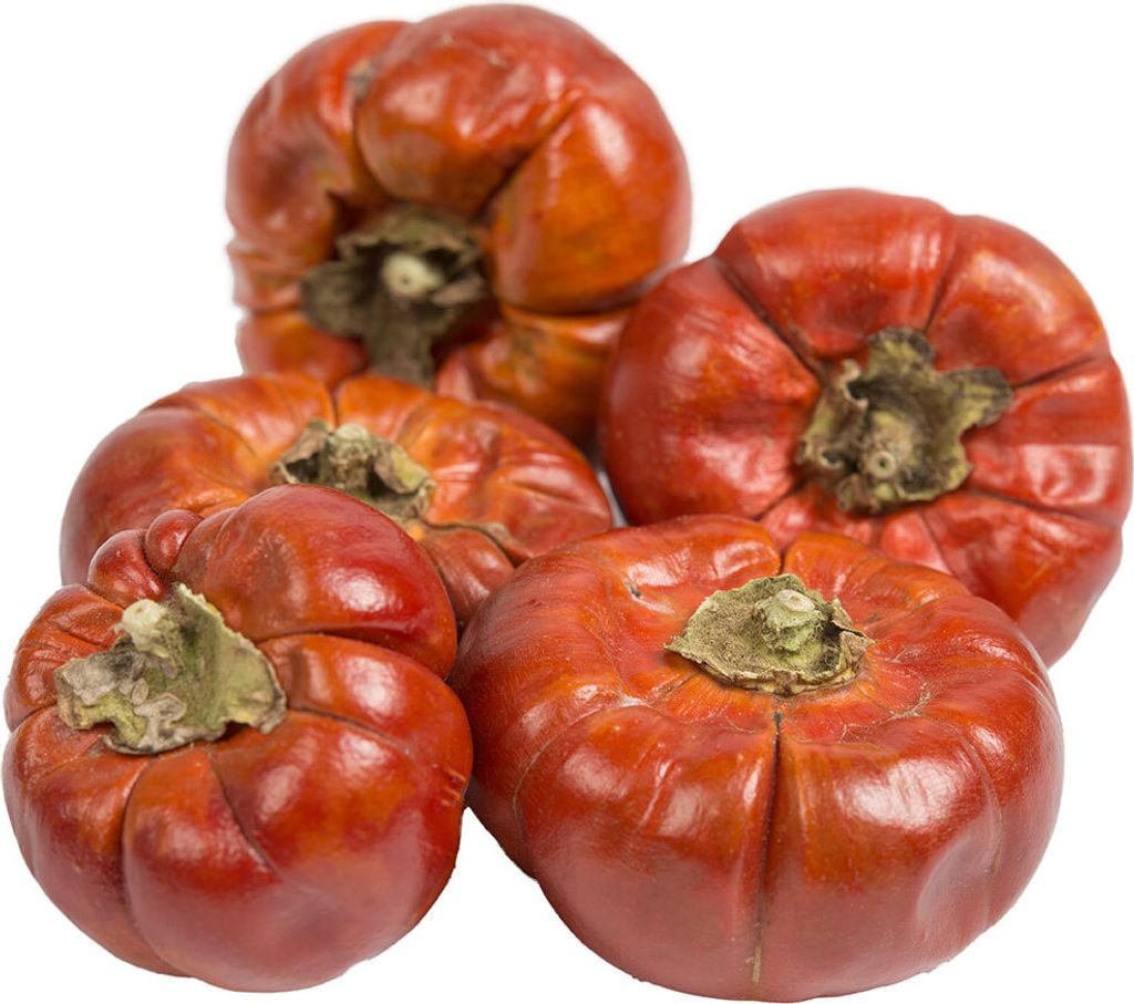 Rote Halloween Kürbis Dekoration Zubehör dekorative Ornament 5pcs