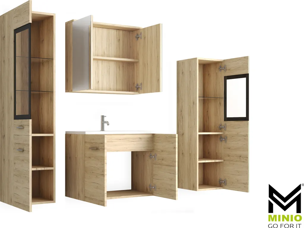 Rénovez votre salle de bains : ensemble MARIT 2 meuble et vasque robuste