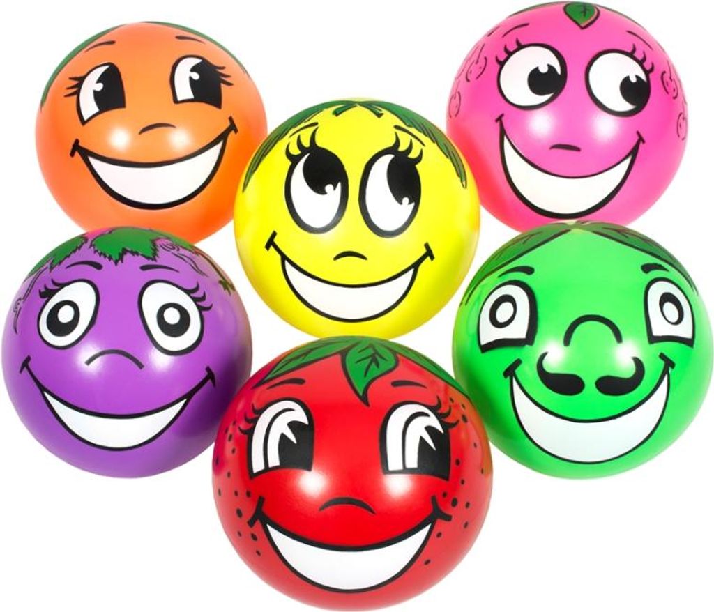 Spordas Spielzeugball „Fruit“ Ø 25 cm | 6er-Set