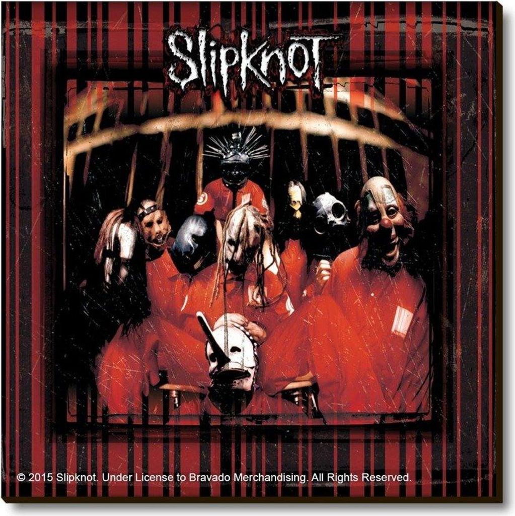 Slipknot - Kühlschrank-Magnet "Neighbourhood" RO8283 (Einheitsgröße) (Schwarz/Rot)