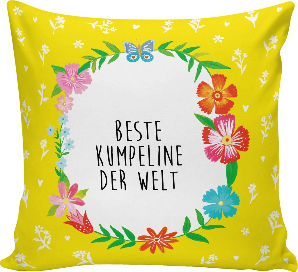 Mr. & Mrs. Panda Kuschelkissen Kumpeline - Weiß - Geschenk, Polsterkissen, beste Freundin, bae, Jahrestag, wohnzimmer kissen, für sofa, couch, be...