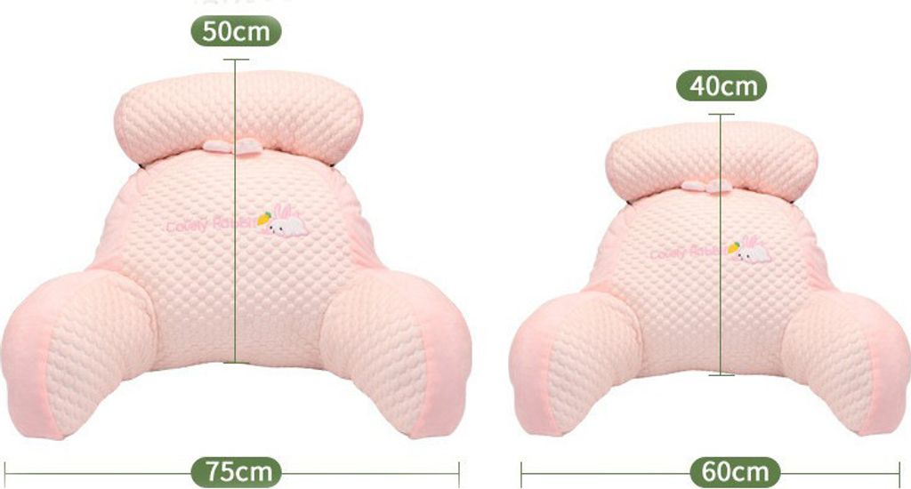 Lesekissen für das Bett, schöne 2-in-1-Rückenlehnenkissen, 70 x 50 × 25cm, multifunktionales Sofa- und Nachttischkissen, abnehmbares Rückenst...