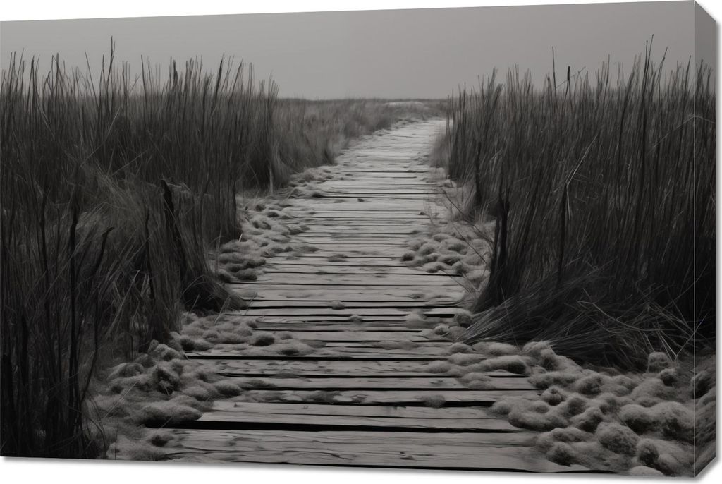Bild 90x60cm Weg der Stille Dünen