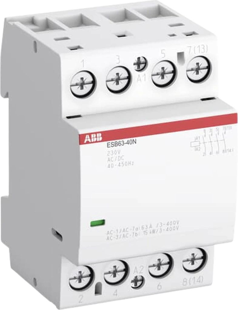 Contattore di installazione , 63 A, 4S/0Ö, 230 V CA/CC, 1 Immagine del prodotto 